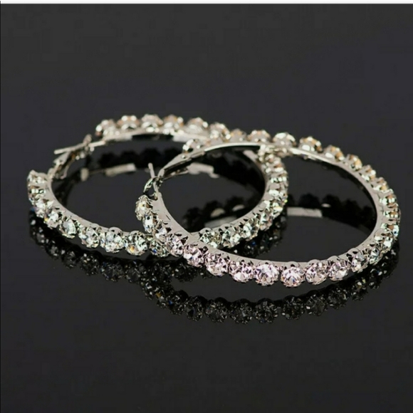 New Fashion Silver Hoop Earrings - Picture 6 of 7